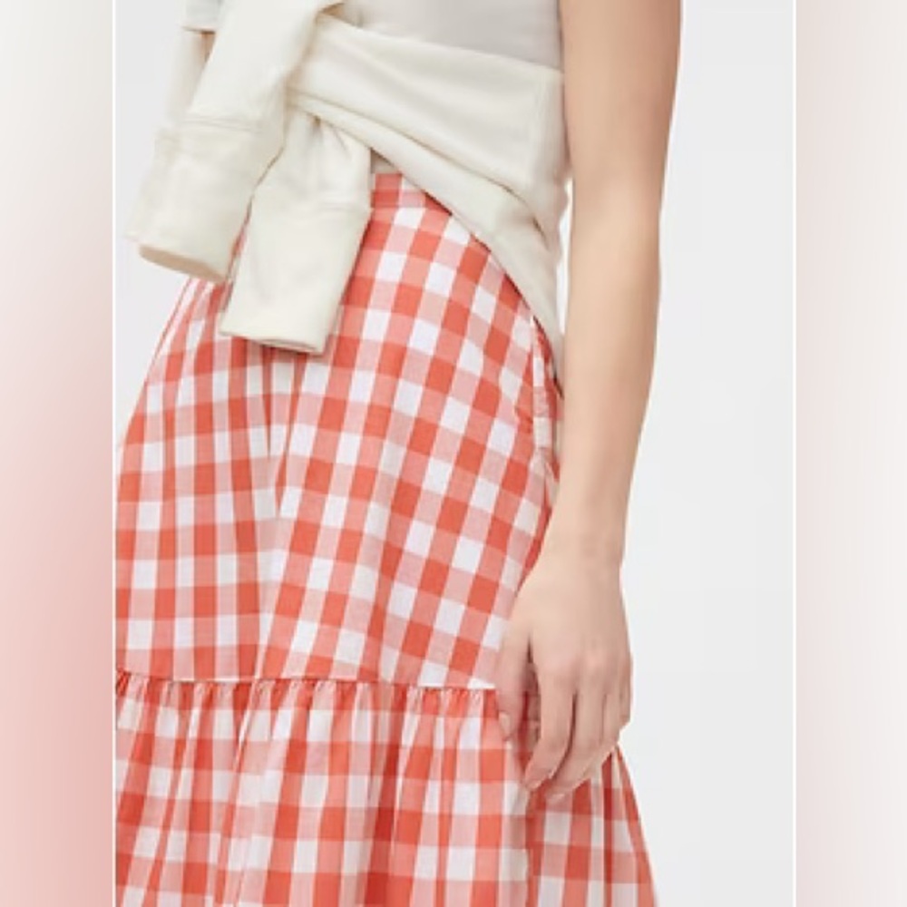 GAP Gingham Midi Skirt - Picture 3 of 5